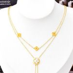 Clovers Gold Layered Necklace Photo 3