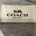 Coach Women's Gray Hoodie Sweatshirt Size L with Pockets Photo 8