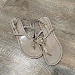 Tory Burch  Nude Flat Patent Leather Sandals Photo 4