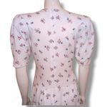 Vtg Paquette Too Floral Drop Waist Dress-Size 10-Modest-Shoulder Pads-Cottage Photo 4