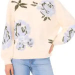 Ted Baker LONDON Flower Crewneck Sweater in Soft Marshmallow Sz XL NWT $175 Photo 0