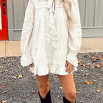 Free People 5 O'clock Tea Time Mini Dress in Tea Size X-Large Photo 0