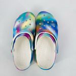 Crocs Classic Solarized Tie Dye Clog Solar Rainbow Pastel Print Women’s Size 11 Photo 4