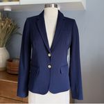 J.Crew J. By Original Schoolboy Blazer Navy Blue Size 12 Career Preppy Wool Photo 11