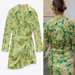 ZARA Blogger Favorite Fave Printed Satin Wrap Mini Dress: Floral Paisley Photo 10