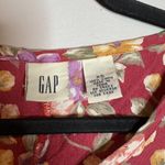 Gap Vtg. 90's  red floral linen maxi dress Photo 2