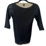 Daniel Boudon UK Formes Paris Mesh Lined Boat Neck Quarter Sleeve Classic Top 2 Photo 0