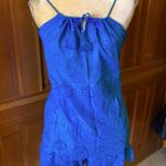 New, Lavishly Paris Women’s Royal Blue Tassel Top/Shorts Set Size 28 Photo 5