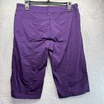 prAna  Dark Purple Bermuda Pedal Pusher Pull On Shorts Drawstring Waist Pockets Photo 2