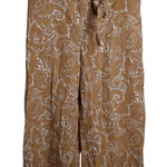 Sigrid Olsen #738  Women's Medium Wide-Leg Pants, Brown Photo 0