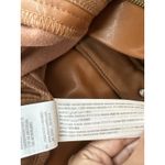 Abercrombie & Fitch NWT Abercrombie & Finch Vegan Leather 90s Straight Pants in Cognac Brown 8L 2120 Photo 8