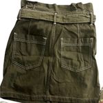 Free People Skirt Womens 0 Lace Belted Paperbag Waist Denim Casual Short Photo 1