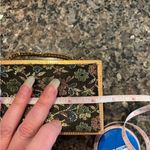 VTG 1950’s Barbara Bates Metal Frame Clutch / Purse Floral Damask Fabric Black Photo 8