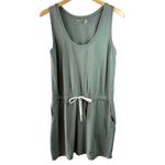 Zella  Gwen Ponte Knit Sporty Tank Dress Sage Green Size Large Photo 1