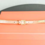 J.Crew Thin Leather Gold Detail Belt Size Medium Photo 2