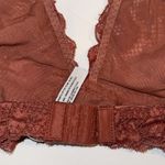 Free People  Intimately Bra Women Small Rust Orange Lace Halter Triangle Bralette Photo 4
