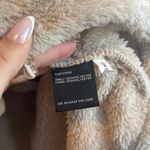 New Balance Sherpa Teddy Quarter Zip Pullover In Cream/Tan Size Large Photo 4