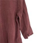 Michael Stars  Shift Dress V Neck Wine Burgandy Maroon Long Sleeve Size Small Photo 8