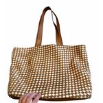 Robert Zur RINA Tote True Glove Leather Chestnut Brown & Beige Large Travel tote Photo 7