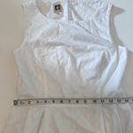 Anne Klein Lightweight Cotton Sleeveless Midi Dress Chevron Pattern EUC Sz 6 Photo 9