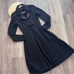 Betsey Johnson Vintage  embroidered long duster‎ over coat open front clasp Photo 1