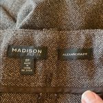 Brown Wide Leg Dress Pants Madison Petite Alexandra Fit Size 8P Photo 7