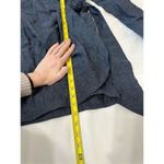 Shona joy NWT  Navy Woven Linen Wrap Dress, MiniLength Size 6 Photo 8