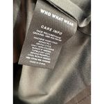 Who What Wear Faux Leather Black Balloon Sleeve Top Women's Size X-Small XS Photo 6