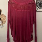 Free People  Lace Neck Long Sleeve Photo 0
