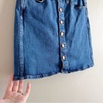 Madewell Stretch Denim Straight Miniskirt Button Front, Size 25 Photo 6