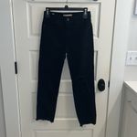 Levi's 724 High Rise Straight Crop in Black Pixel Photo 5