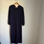 Tuckernuck  Pomander Place Double Knit Lennox Sweater Maxi Dress Navy XS Photo 1