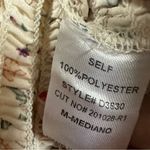 Blush  BJ Bodycon Smocked Floral Puff Off Shoulder Keyhole Ruffle Mini Dress M Photo 12