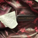 Betsey Johnson  Small Mini‎ Satchel Bag Shoulder Strap Black Pink Quilted Heart Photo 4