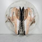 Nike  Air Max 90 Print Sneakers Women 6.5 White Bronze Leather Lace Up Running Photo 10