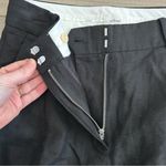 Wilfred  Aritzia Black The Effortless Pleated Front Short Linen Wide Leg 4 Photo 6