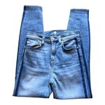 7 For All Mankind Blue High Waisted Ankle Skinny Denim Jeans Women's Size 24 Photo 2
