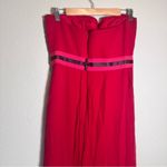 Carolina Herrera  Red Silk Strapless Gown Women’s 8 Formal Dress Designer Luxury Photo 4