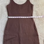 Akira Chocolate Brown Bodycon Knee Length Slip Dress Size Small Photo 4