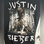 Justin Bieber 💋 Black/Gray PURPOSE Crewneck Concert Graphic Fitted Tee Photo 1
