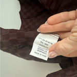 Pinkblush  Anniewear Brown Checker Short Sleeve Oversized Maternity Blouse S NWT Photo 5