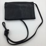 A Very Rare Vintage Black Double Flat Hobo International Crossbody Handbag Photo 2