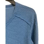 Caslon  Blue High‎ Cuff Henley Top Long Sleeves V-Neck Size XS NWT Photo 1