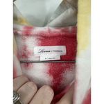 Lovers + Friends  Tie Dye Cropped‎ Hoodie Sweatshirt Women Medium Colorful Hippie Photo 3