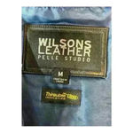 wilson's leather  Pelle Studio Jacket Women Size Medium Full Zip Black Solid Photo 2
