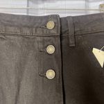 Gap NWT Black Denim Mini Skort 100% Cotton Skort Front Shorts Back Size 28/6 Photo 2