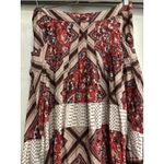 Free People  Skirt Size 8 Paradise‎ Printed High-Low Maxi BoHo Pimento Combo Red Photo 3