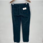 AG Adriano Goldschmied  The Prima Ankle Cigarette Corduroy Pants Teal Size 27 Photo 7