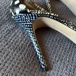 Sam Edelman  Size 10 Snakeskin Polka Dot Ankle‎ Strap Stiletto Heels Sandals Photo 4