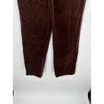 DG2 Brown Faux Suede Wide Leg Pants Size 12 NWT Pull On High Waisted Stretch Photo 2